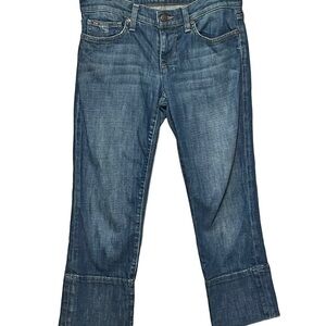 Joe’s Jeans Socialite Kicker Capri Jeans W27 Low Rise Stretch Cropped Denim Y2K